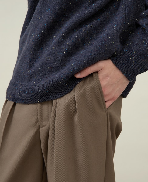 【1978 MEN'S MELROSE】ツープリーツトラウザース 詳細画像 チャコールグレー 6