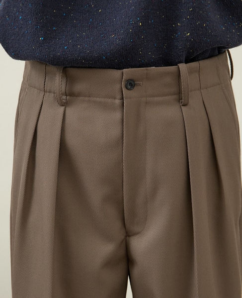 【1978 MEN'S MELROSE】ツープリーツトラウザース 詳細画像 チャコールグレー 7