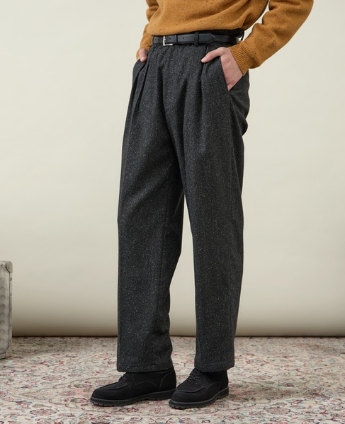 【1978 MEN'S MELROSE】ツープリーツトラウザース 詳細画像 チャコールグレー 9
