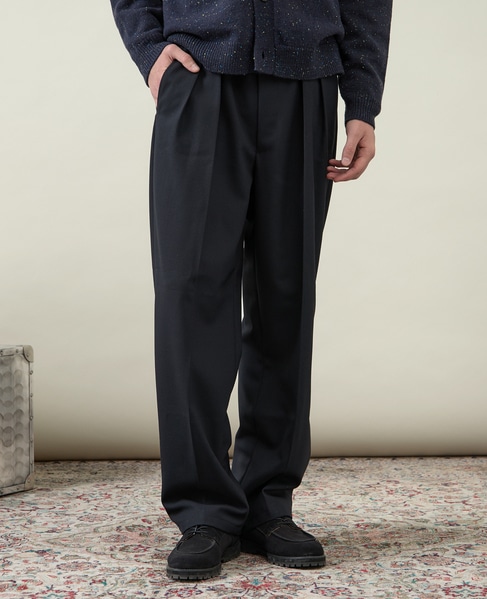 【1978 MEN'S MELROSE】ツープリーツトラウザース 詳細画像 ネイビー 1
