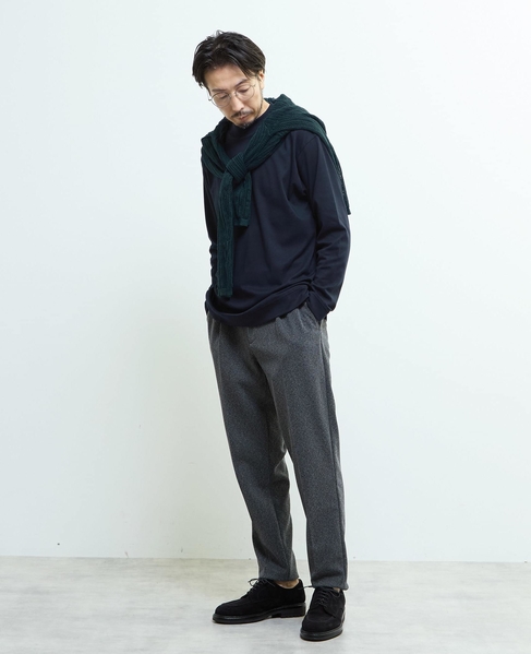 ドライタッチポリエステル | 透かし編みカーディガン 詳細画像 ブルーグリーン 18