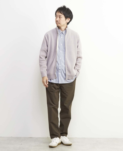 畦編みモールスタンドZIP / ドライバーズニット 詳細画像 グレージュ 17