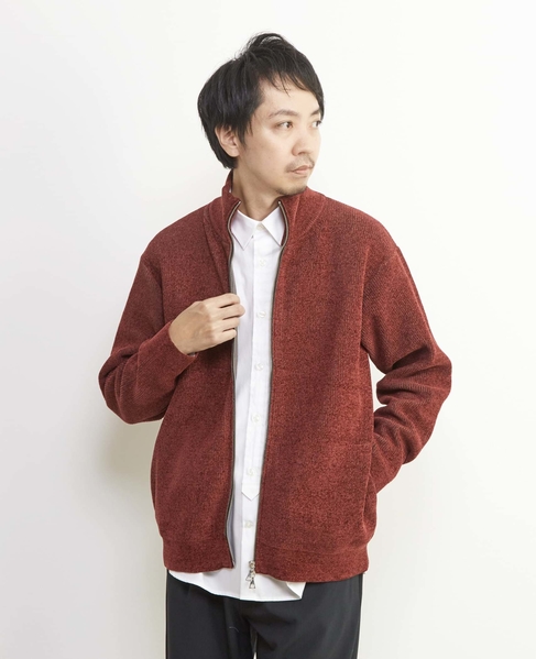 畦編みモールスタンドZIP / ドライバーズニット 詳細画像 グレージュ 19