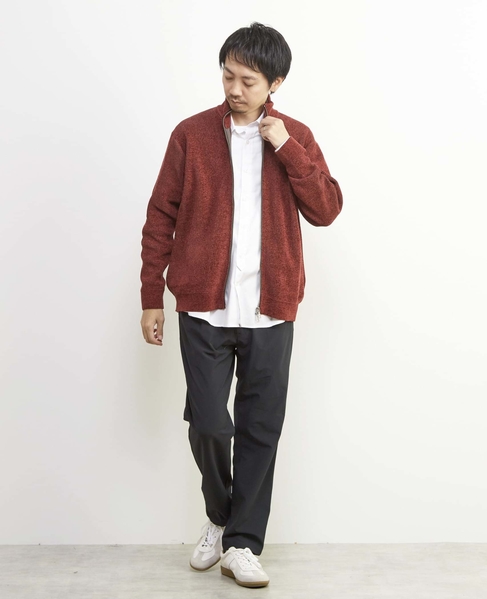 畦編みモールスタンドZIP / ドライバーズニット 詳細画像 グレージュ 20