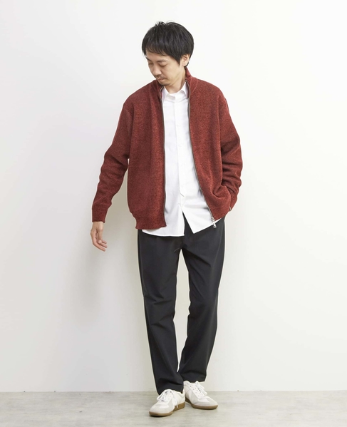 畦編みモールスタンドZIP / ドライバーズニット 詳細画像 グレージュ 21