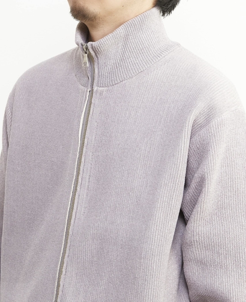 畦編みモールスタンドZIP / ドライバーズニット 詳細画像 グレージュ 6