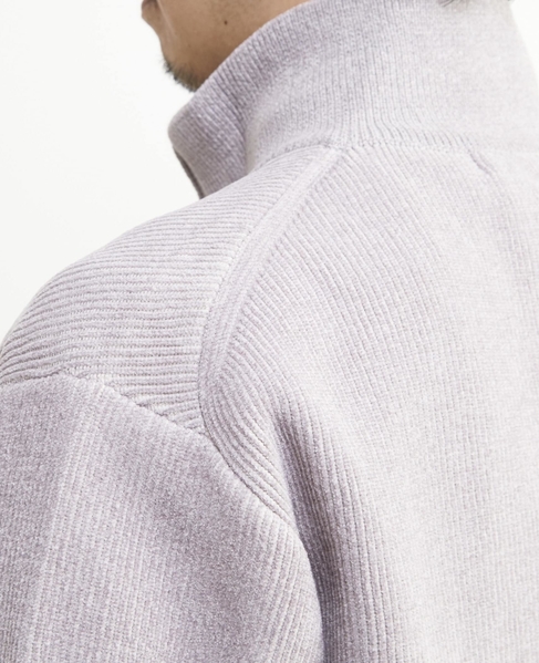 畦編みモールスタンドZIP / ドライバーズニット 詳細画像 グレージュ 9