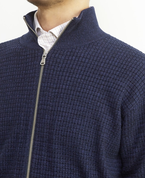 タックリブスタンドZIP / ドライバーズニット 詳細画像 グレー 6