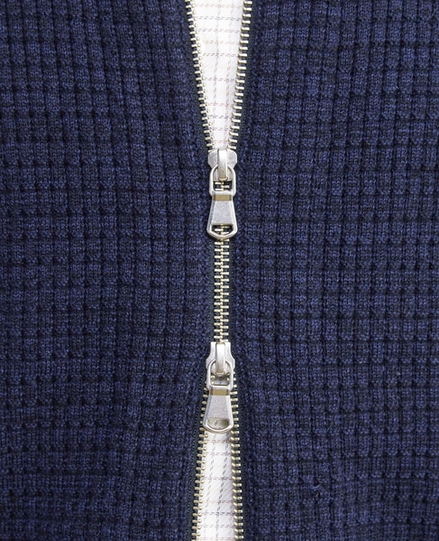 タックリブスタンドZIP / ドライバーズニット 詳細画像 グレー 8