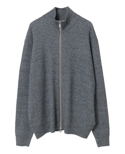 タックリブスタンドZIP / ドライバーズニット 詳細画像 グレー 9