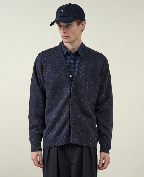 【1978 MEN'S MELROSE】カラーネップカーディガン 詳細画像 マスタード 2