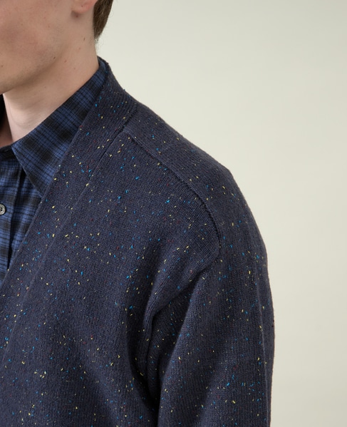 【1978 MEN'S MELROSE】カラーネップカーディガン 詳細画像 マスタード 8