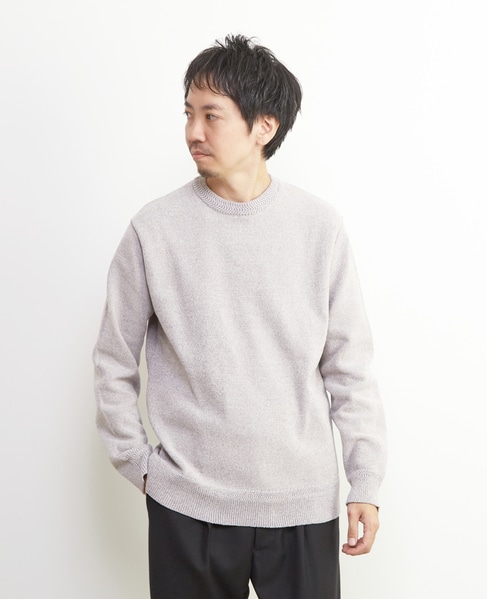 ライトモールクルーネックニット 詳細画像 ライトグレー 17