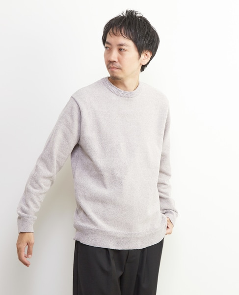 ライトモールクルーネックニット 詳細画像 ライトグレー 18