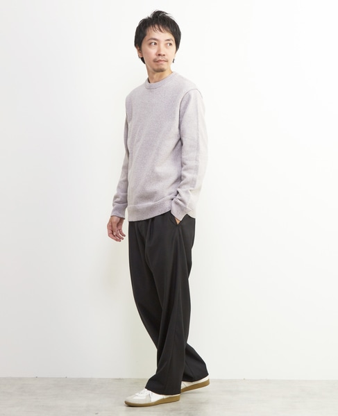 ライトモールクルーネックニット 詳細画像 ライトグレー 20
