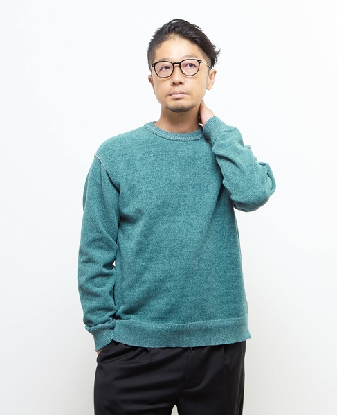 ライトモールクルーネックニット 詳細画像 ライトグレー 23