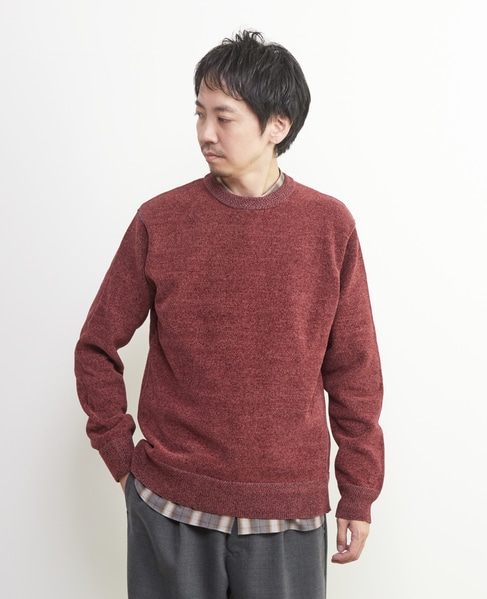 ライトモールクルーネックニット 詳細画像 ブルーグリーン 2