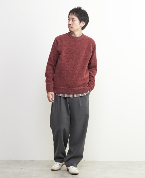 ライトモールクルーネックニット 詳細画像 ブルーグリーン 4