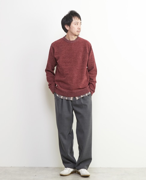 ライトモールクルーネックニット 詳細画像 ブルーグリーン 5