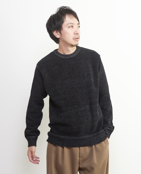 ライトモールクルーネックニット 詳細画像 ブルーグリーン 6