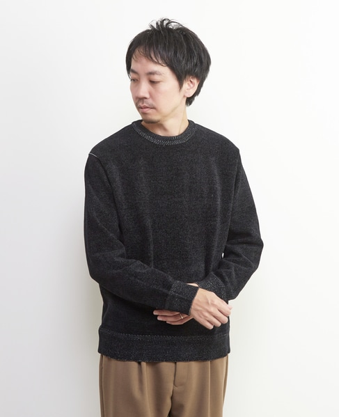 ライトモールクルーネックニット 詳細画像 ブルーグリーン 7