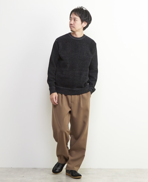 ライトモールクルーネックニット 詳細画像 ブルーグリーン 8