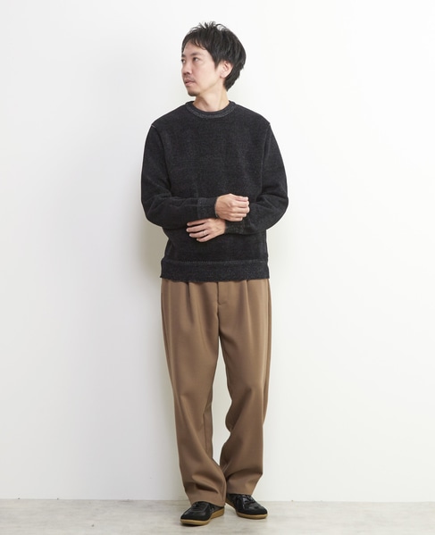 ライトモールクルーネックニット 詳細画像 ブルーグリーン 9