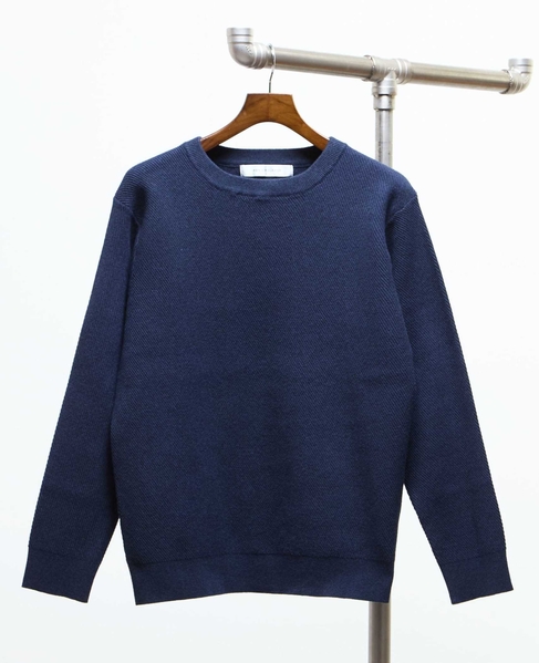 ラムウールライクプレーティングクルーネックニット 詳細画像 アイボリー 16