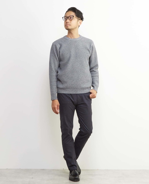 ラムウールライクプレーティングクルーネックニット 詳細画像 レッド 10