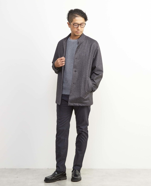 ラムウールライクプレーティングクルーネックニット 詳細画像 レッド 12