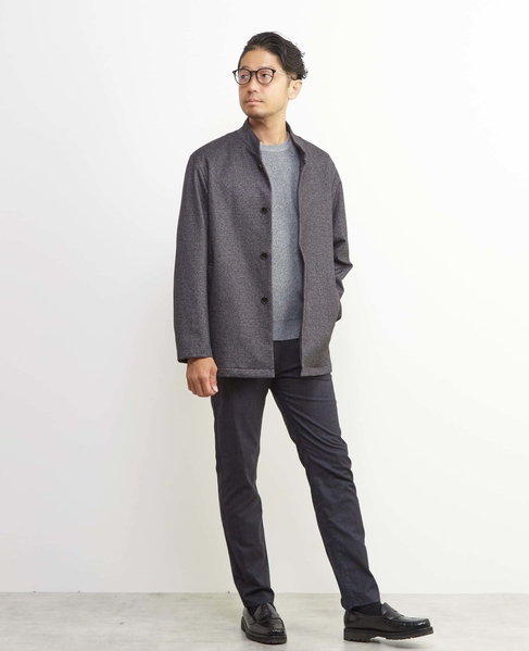 ラムウールライクプレーティングクルーネックニット 詳細画像 レッド 13