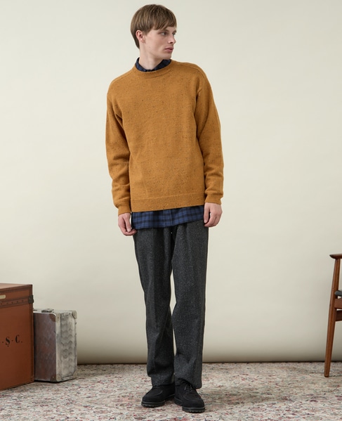 【1978 MEN'S MELROSE】カラーネップセーター 詳細画像 マスタード 10