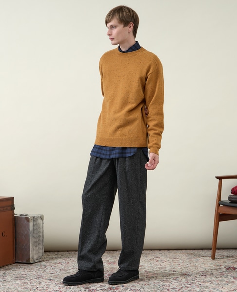 【1978 MEN'S MELROSE】カラーネップセーター 詳細画像 マスタード 11