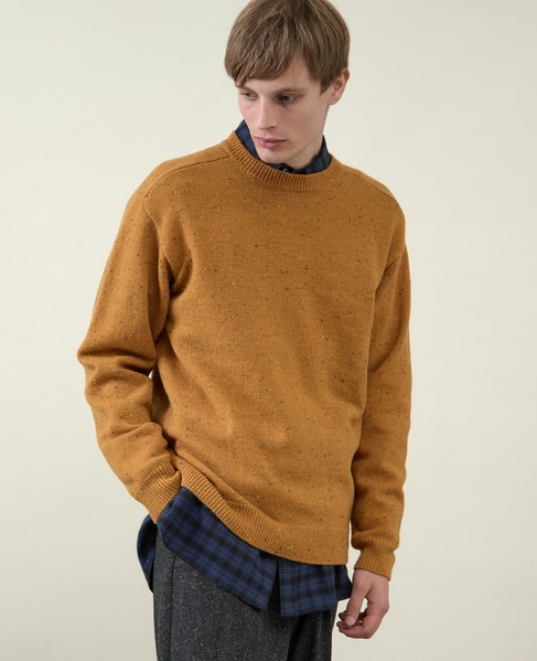 【1978 MEN'S MELROSE】カラーネップセーター 詳細画像 マスタード 9