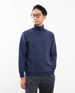 プレーティングカノコタートルネックニット | ウォッシャブル