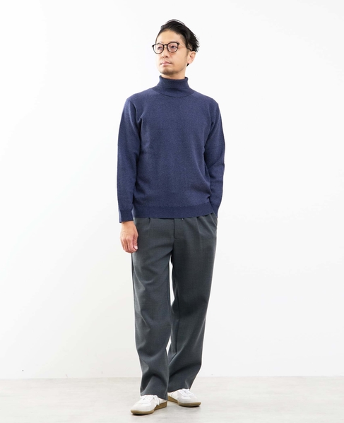 プレーティングカノコタートルネックニット | ウォッシャブル 詳細画像 ブラウン 29