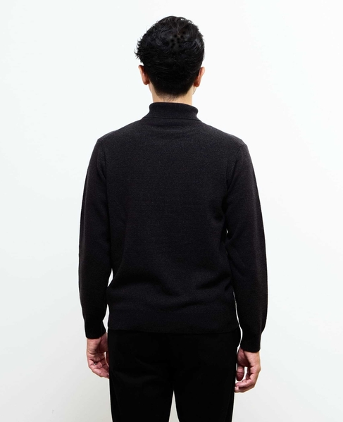 プレーティングカノコタートルネックニット | ウォッシャブル 詳細画像 ブラウン 4