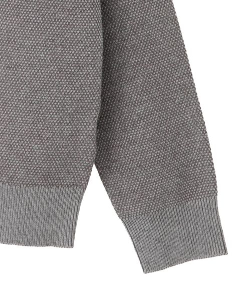 プレーティングカノコタートルネックニット | ウォッシャブル 詳細画像 グレー 12