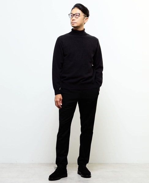 プレーティングカノコタートルネックニット | ウォッシャブル 詳細画像 グレー 5