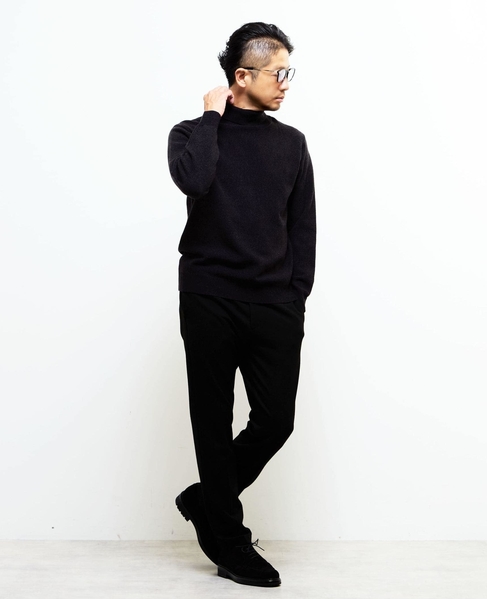 プレーティングカノコタートルネックニット | ウォッシャブル 詳細画像 グレー 6