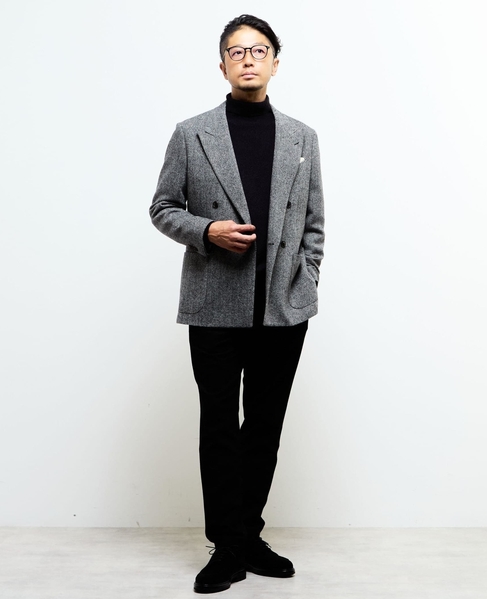 プレーティングカノコタートルネックニット | ウォッシャブル 詳細画像 グレー 7