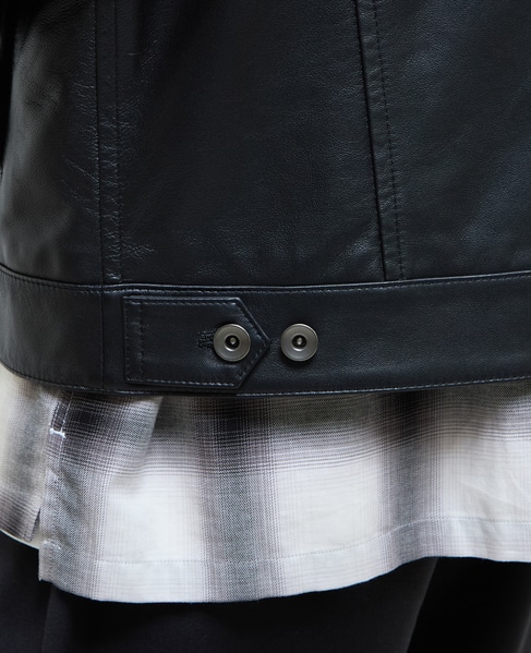 シープナッパレザー /トラッカーズジャケット 詳細画像 ブラック 10