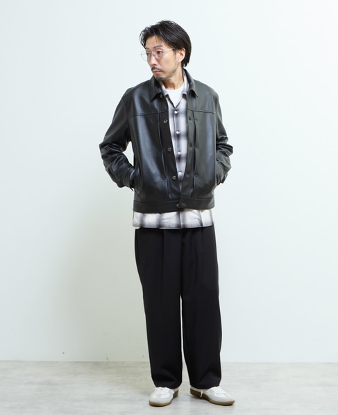 シープナッパレザー /トラッカーズジャケット 詳細画像 ブラック 16