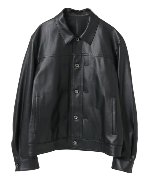 シープナッパレザー /トラッカーズジャケット 詳細画像 ブラック 18
