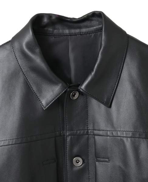 シープナッパレザー /トラッカーズジャケット 詳細画像 ブラック 20