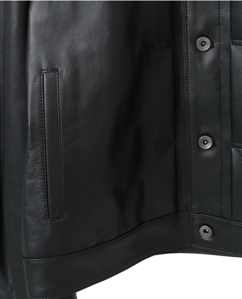 シープナッパレザー /トラッカーズジャケット 詳細画像 ブラック 23