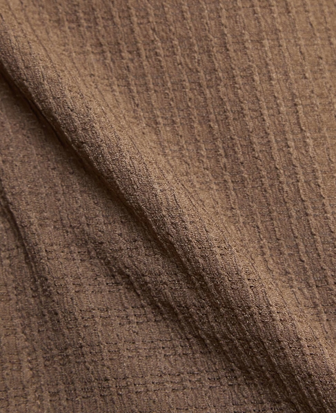 テクスチャーメッシュハーフスリーブカーディガン 詳細画像 ブラウン 10