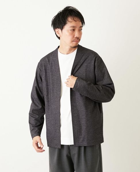 バランサーキュラー/ツイル | ボタンレスカーディガン 詳細画像 ブラウン 19