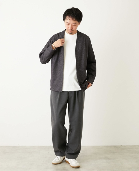 バランサーキュラー/ツイル | ボタンレスカーディガン 詳細画像 ブラウン 21