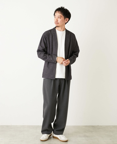 バランサーキュラー/ツイル | ボタンレスカーディガン 詳細画像 ブラウン 22